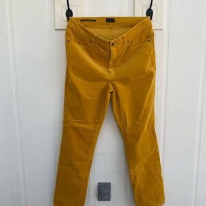 Talbots Yellow/Orange Corduroy Pants, Size 12